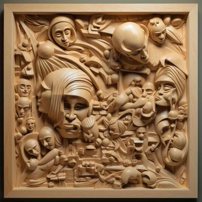 نموذج ثلاثي الأبعاد لآلة CNC 3D Art 